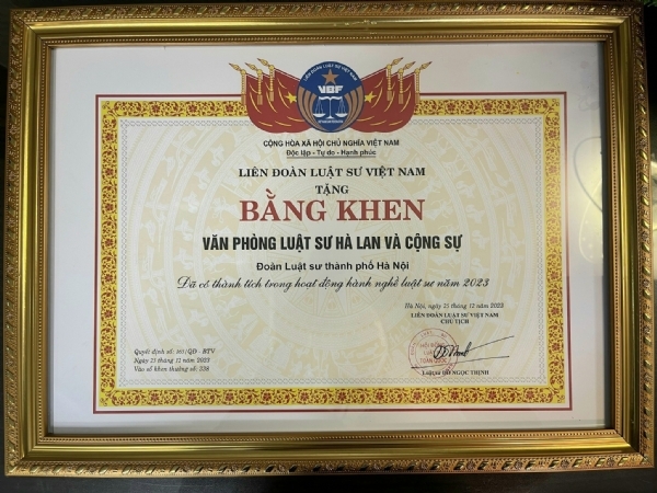 Khen thưởng năm 2023
